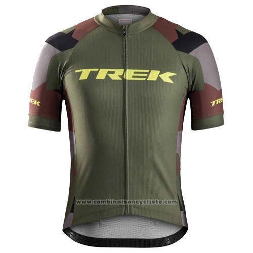 2016 Maillot Cyclisme Trek Bontrager Vede Militare Manches Courtes et Cuissard
